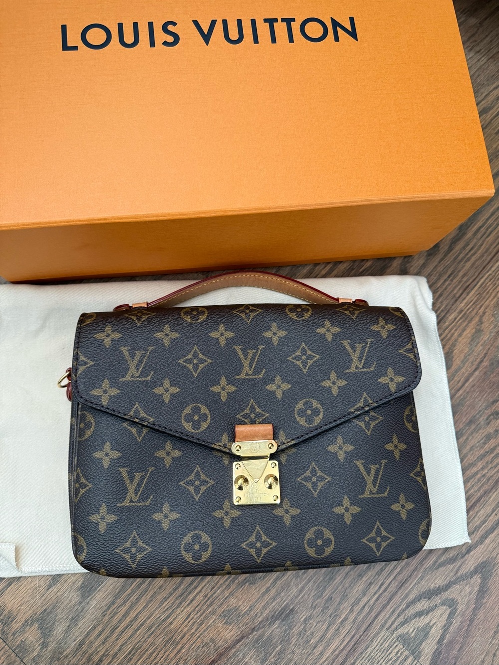 Louis Vuitton Monogram Top Handle Bag - Brown/Gold